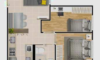 Imagem 4: Apartamento com 2 dormitórios à venda, 42 m² por R$ 190.000,00 - Loteamento Planalto do So