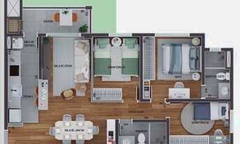 Imagem 4: APARTAMENTO com 2 dormitórios à venda por R$ 451.135,98 no bairro Tingui - CURITIBA / PR