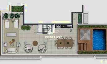 Imagem: Cobertura duplex no alto de pinheiros de