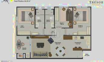 Imagem 7: Apartamento à venda, 74 m² por R$ 417.806,25 - Jardim Eldorado - Palhoça/SC