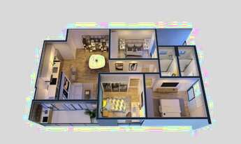 Imagem 13: 3 Quartos com Moveis Planejados Taunay 245 Correas