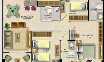 Imagem 3: Residencial Tenerife - 3 dormitórios sendo 2 suítes