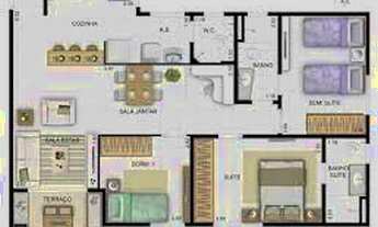 Imagem 4: BAIRRO: Calhau Apartamento Grand Park Varandas de 3/4 para locação - São Luís-MA