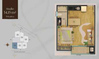 Imagem 2: Studio Dona Elisa Smart Living - Bairro São Pedro - Juiz de Fora