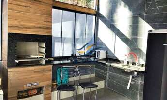 Imagem 3: Sobrado Novo com 3 suítes, 1 closet, 5 banheiros, sala de estar de jantar, cozinha, varand