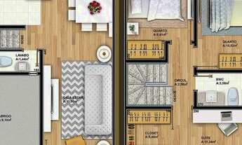 Imagem 2: CASA com 3 dormitórios à venda com 112.81m² por R$ 655.293,00 no bairro Pilarzinho - CURIT