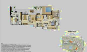 Imagem 5: Lançamento Apartamento Latitud Condominium Design Barra da Tijuca de 121m² com 3 Quartos s