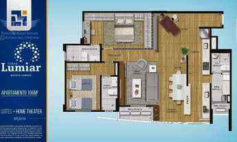 Imagem 5: DANIEL PEREIRA IMOB VENDE: Apartamento no TORRE LUMIAR LANÇAMENTO, 2 suítes, 2 vg. VALOR R