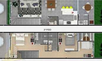 Imagem 7: Sobrados triplex de alto padrão no bairro Água Verde