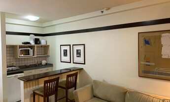 Imagem 4: Flat para aluguel possui 40 metros quadrados com 1 dormitório e 1 vaga em Alphaville - Bar