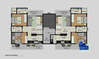 Imagem 2: Apartamento com Área Privativa à Venda - 2 Quartos sendo 1 Suíte - 1 Vaga - Bairro Jardim