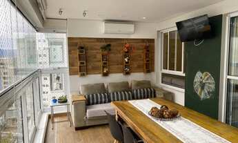 Imagem 5: Lindo apartamento à venda em prédio cobiçado da Ponta da Praia, Santos-SP. Ampla varanda g