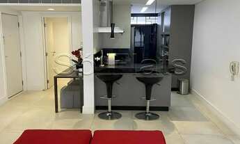 Imagem 3: Flat disponível para locação com mobília refinada com localização ao lado da Avenida Pauli