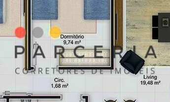 Imagem 3: Apartamento à venda de 2 dormitórios, sendo 1 suíte, em obras, em S. José