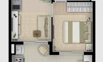 Imagem: Cosmopolitan Santa Cecilia - Stúdios 35