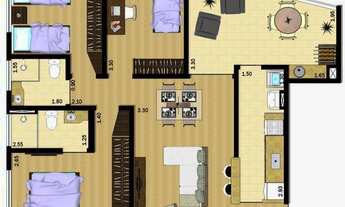 Imagem 4: Apartamento com 3 dormitórios à venda, 84 m² por R$ 700.000,00 - Centro - São Carlos/SP