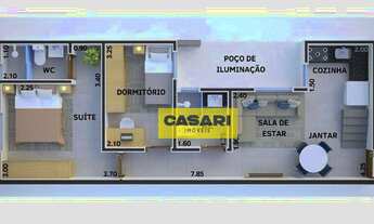 Imagem 3: Apartamento com 2 dormitórios à venda, 54 m² - Vila Helena - Santo André/SP