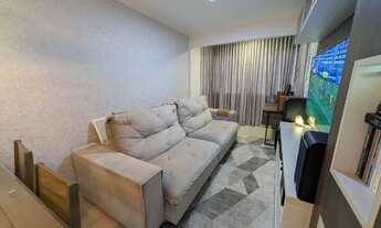 Imagem 2: Apartamento mobiliado 2 quartos suíte 53m² com piscina aquecida e lazer completo