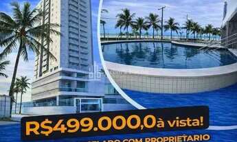 Imagem 3: Prédio Frente Mar ! Apenas R$ 499 mil, 2 dormitorios, 2 vagas demarcadas, Churrasq.Carvão