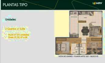 Imagem 6: Apartamento para venda possui 63 metros quadrados com 2 quartos