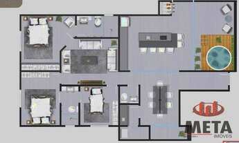 Imagem 6: Cobertura com 3 dormitórios à venda, 130 m² por R$ 713.554,70 - Costa e Silva - Joinville