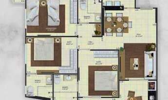 Imagem 6: Apartamento com 3 dormitórios à venda, 106 m² por R$ 470.000,00 - Aviação - Praia Grande/S