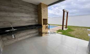 Imagem 2: Casa linear com piscina e área gourmet no Viverde 3