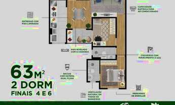Imagem 7: LANÇAMENTO JARDINS PARATEHY URBANOVA com 63m² com 2 e 3 quartos com suítes