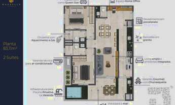 Imagem 2: Apartamento 2 suítes entre Tenório e Praia Grande