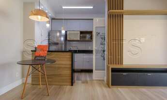 Imagem 3: Apartamento no Helbor Art Paulista para locação com 45m² contendo 2 dormitórios e 1 vaga d