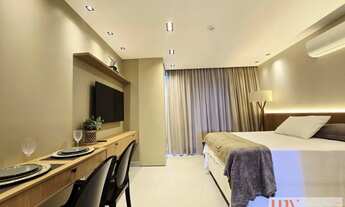 Imagem 4: Flat novo mobiliado com 27 m² e vista para o mar, em ótima localização no bairro de Manaí