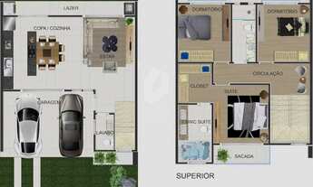 Imagem 5: Sobrado em condomínio fechado, 3 quartos, 1 suíte com closet. 136 m2