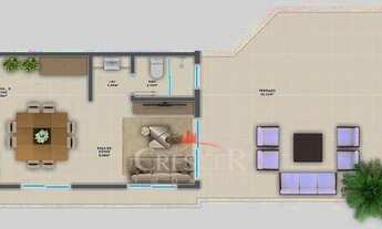 Imagem 4: Cobertura com 3 quartos para venda em Caioba
