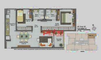 Imagem 4: Apartamento com 2 dormitórios à venda, 67 m² por R$ 531.604,79 - Cidade Universitária Pedr