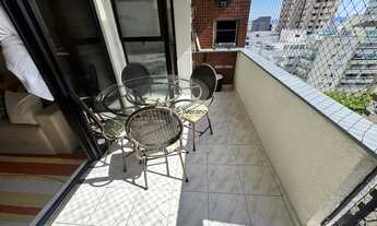 Imagem 7: Apartamento mobiliado com 2 quartos sendo 1 suíte e com vista mar na Enseada - Guarujá REF