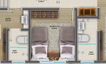 Imagem 3: Cobertura com 3 quartos para venda em Caioba