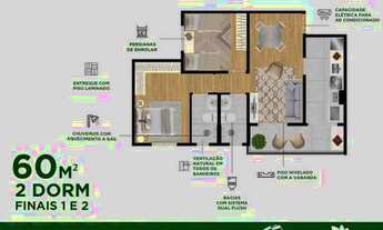 Imagem 6: LANÇAMENTO JARDINS PARATEHY URBANOVA com 63m² com 2 e 3 quartos com suítes