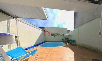 Imagem 2: Sobrado com Piscina com 3 dormitórios à venda, 108 m² por R$ 650.000 - Villa Branca - Jaca