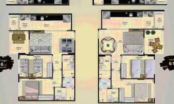 Imagem 4: Apartamento com 2 dormitórios à venda, 62 m² por R$ 320.000,00 - Aviação - Praia Grande/SP