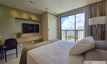 Imagem 5: Flat novo mobiliado com 27 m² e vista para o mar, em ótima localização no bairro de Manaí