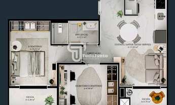 Imagem 4: Apartamento à venda no bairro Nova Palhoça em Palhoça/SC