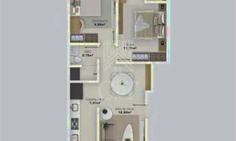 Imagem 2: APTO SUÍTE + 1 QUARTO - CHURRASQUEIRA A VENDA