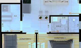 Imagem 6: Apartamento para venda possui 47 metros quadrados com 2 quartos em Cidade Patriarca - São