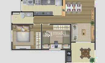 Imagem 3: Apartamento com 2 dormitórios à venda, 50 m² por R$ 256.000,00 - Condomínio Residencial Il