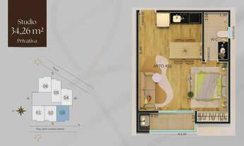 Imagem 6: Studio Dona Elisa Smart Living - Bairro São Pedro - Juiz de Fora