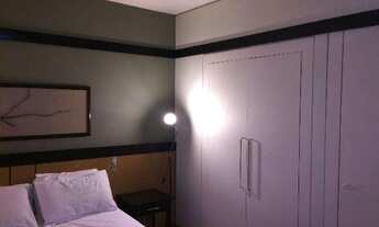 Imagem 2: Flat para aluguel possui 40 metros quadrados com 1 dormitório e 1 vaga em Alphaville - Bar