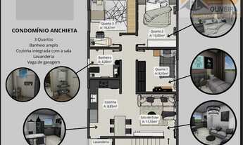 Imagem 3: Cobertura para Venda em Sarzedo, JARDIM ANCHIETA, 3 dormitórios, 1 banheiro, 1 vaga
