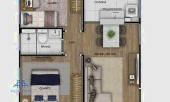 Imagem: Apartamento com 2 dormitórios à venda