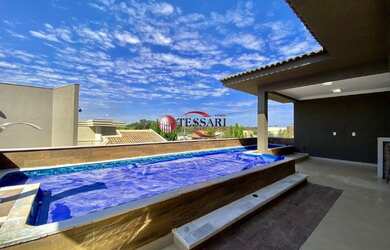 Imagem 5: Locação - Casa em Condomínio sobrado, com 4 suítes sendo 1 master com hidromassagem, sala