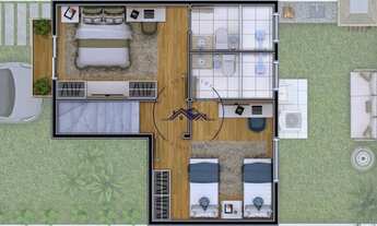 Imagem 5: Casa em condomínio, com 2 ou 3 quartos, 1 ou 2 suítes